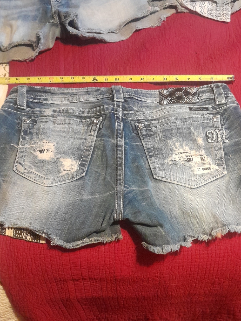Miss Me Distressed Light Blue Denim Cutoff Shorts